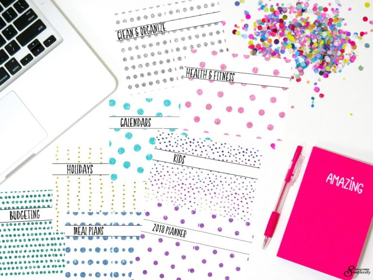 Free Half-Size Printable And Editable Planner Covers And Dividers ...