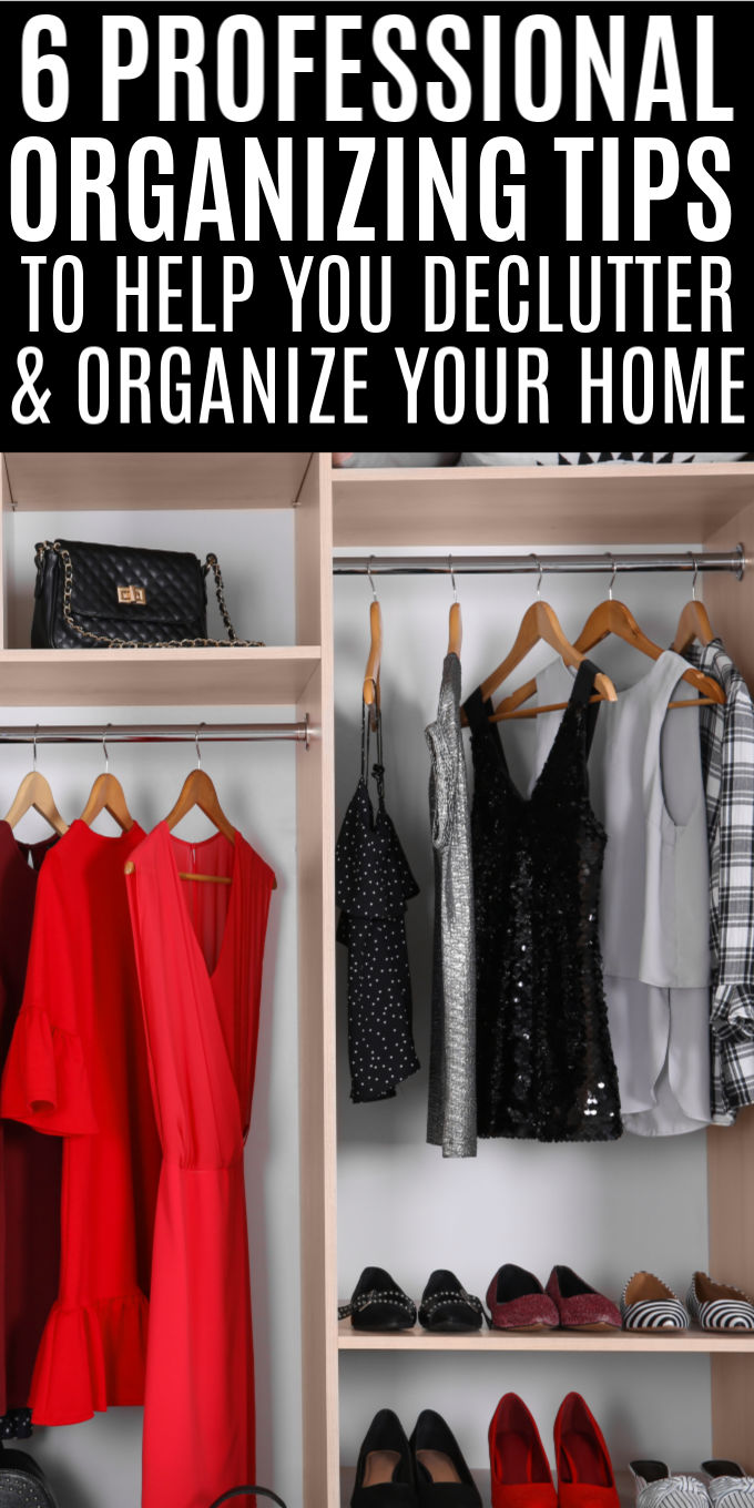 6 Professional Organizing Tips | If you're looking for ways to declutter and organize your home like the pros, check out their top 6 secrets here! #unclutteredsimplicity